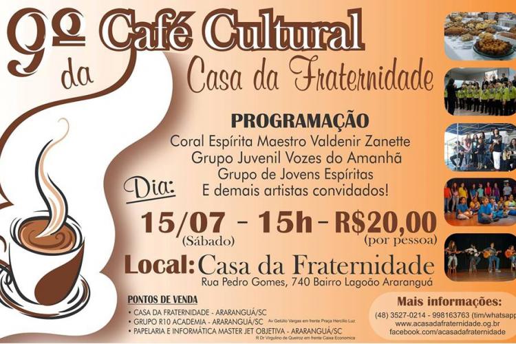  9º Café Cultural, venha participar!